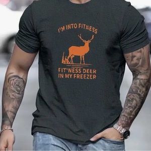 Men's "I'm into Fitness" Graphic T-Shirt Size 2XL